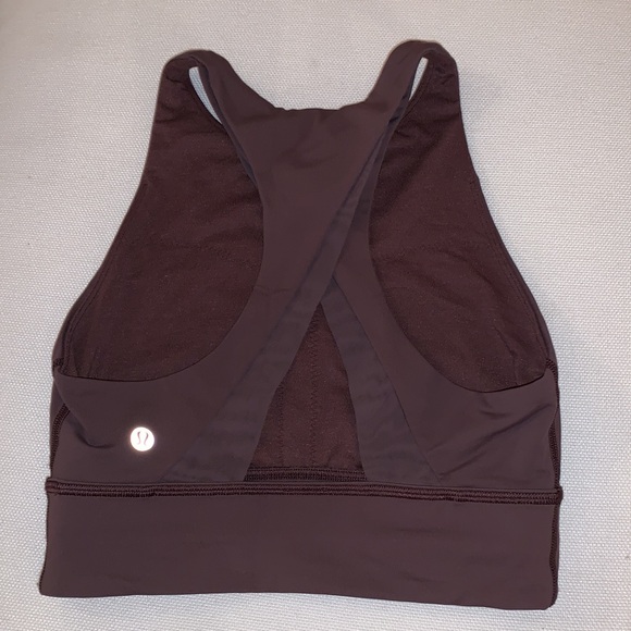 LULULEMON IGNITE SPORTS BRA - SIZE 4 - CHERRY COLA - Picture 2 of 2